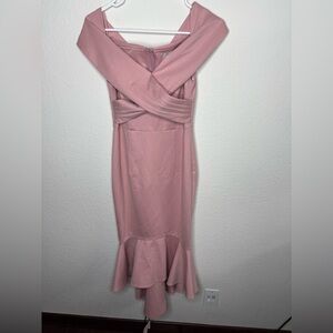 Two Sisters Formal pink cocktail dress